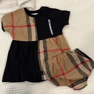 Burberry baby dress and bloomers NWT